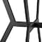 Armen Living Naomi and Bryant 5-Piece Counter Height Dining Set in Black Metal and Gray Faux Leather SETNMBYGRBL5 - alternate 6